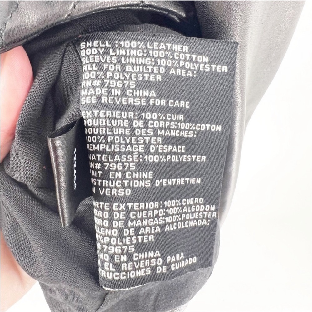Leather moto - Picture 4 of 4